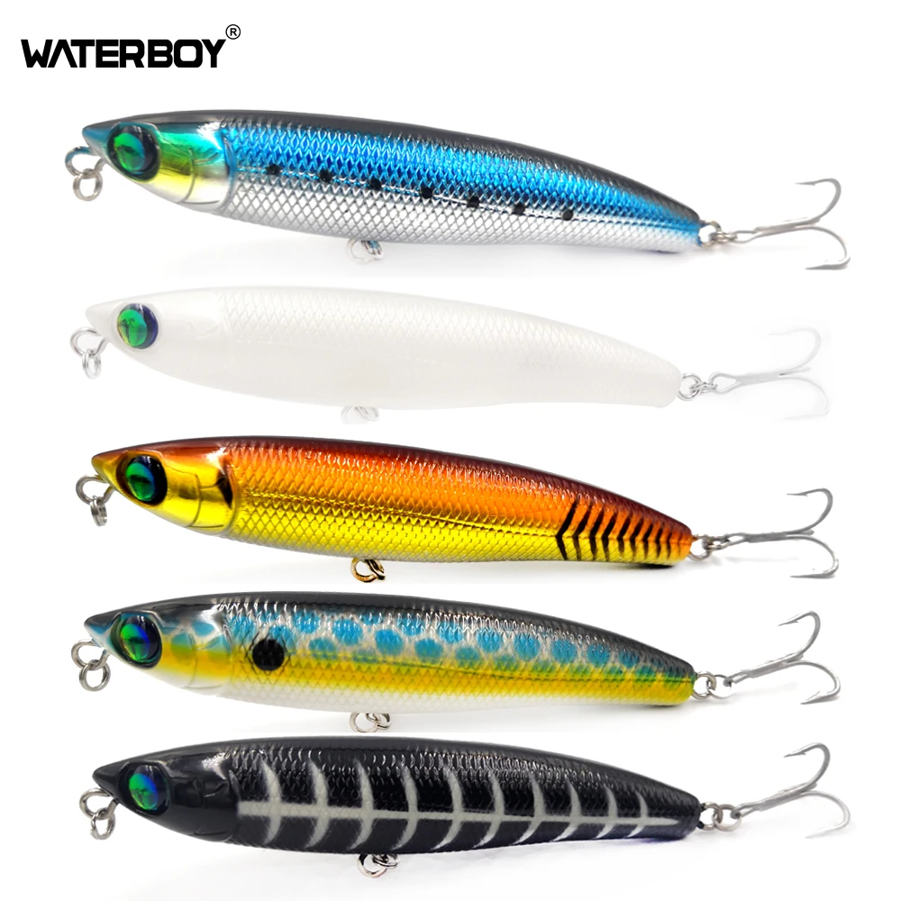 WATERBOY Hard Pencil Lure 11cm 20g Artificial Topwater Stickbait Fish Bait Fishing Lures Bait