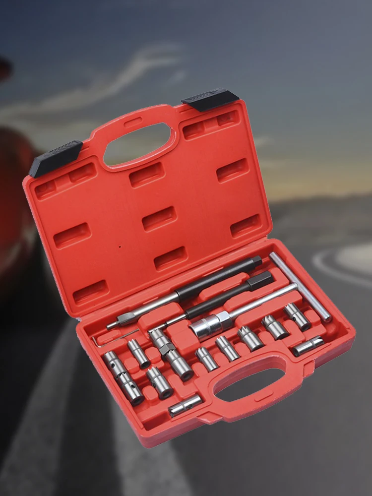 17-teiliges Diesel-Injektor-Sitzfräser-Set für BMW Ford Peugeot Citroen Renault Auto-Reparaturwerkzeug
