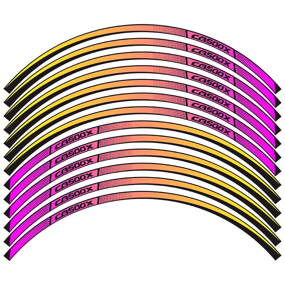 Pegatina reflectante para rueda de motocicleta, calcomanía impermeable modificada de 17 pulgadas, para Honda CB 500 X CB 500X CB500XRIM