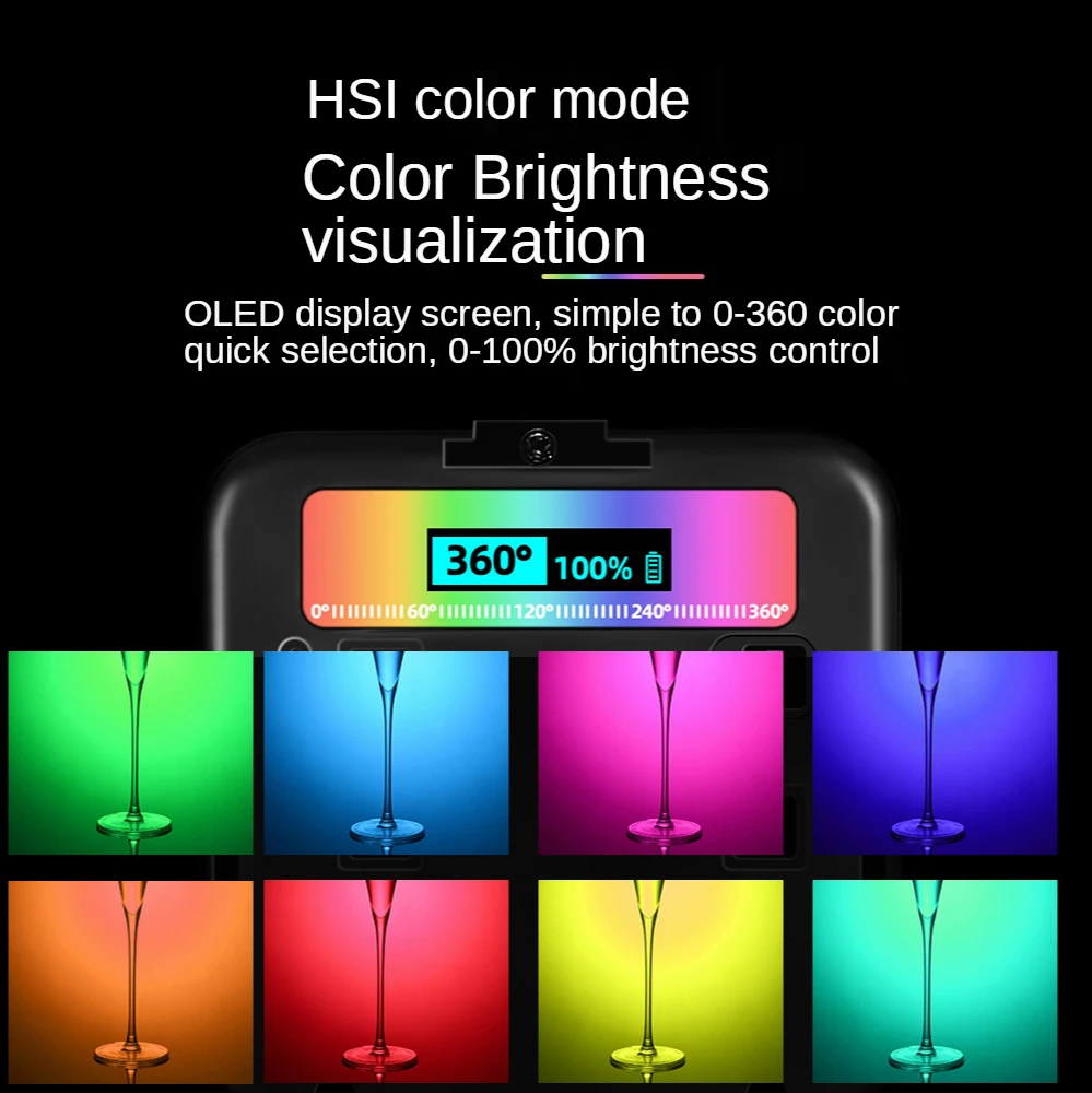 N69 Pocket RGB Fill Light Mini Small Full Color RGB Photography Light Camera Compact Portable Handheld LED Fill Light