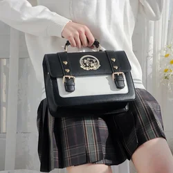 Borsa uniforme giapponese Jk borsa a tracolla portatile Pu Crossbody Lolita Cosplay Anime borsa a tracolla Kawaii Girl Gothic Lolita Bag Loli