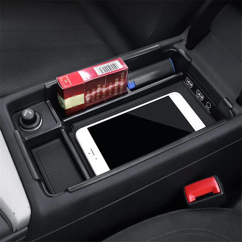 Armrest Storage Box For Audi A4 B9 A5 S4 S5 Center Console Bin Glove Tray Holder Case Car Organizer