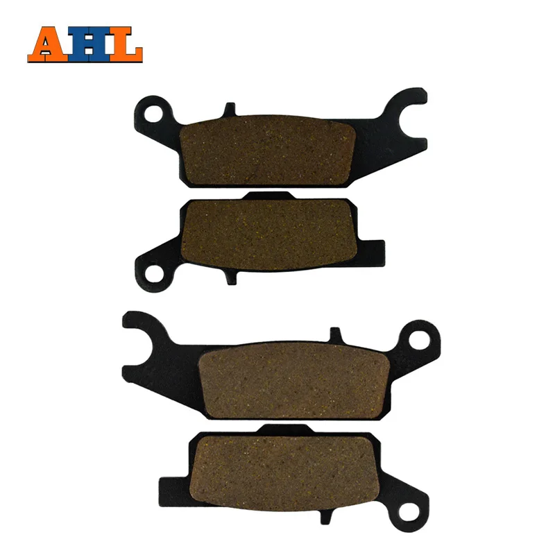 AHL Motorcycle Left & Right Front Brake Pads For YFM 250 RX/RY Raptor 08-09 YFM 550 Grizzly FGHY/FGPY 09-10 YFM 700 07-10