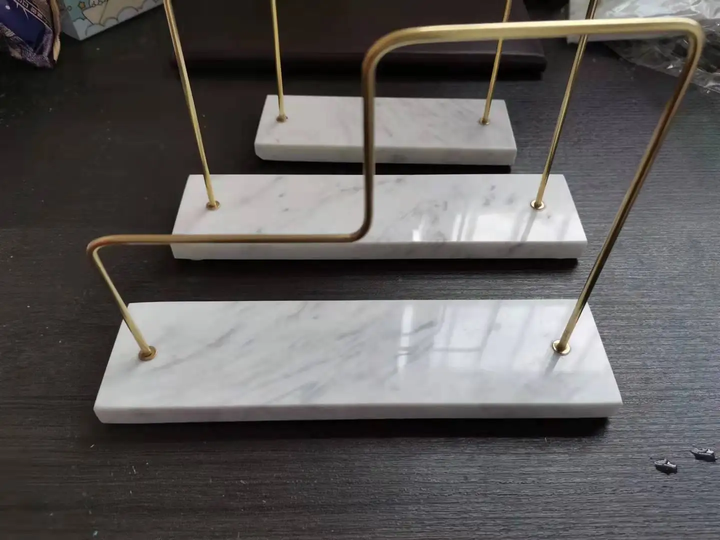 

Top 3 Style Marble Brass Household Display Stand Necklace Storage Display Props Jewelry Display Stand Earrings Necklace Stand