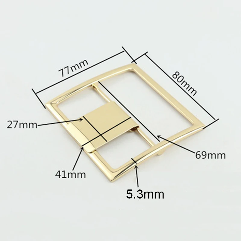 1 개 금속 큰 사각형 모양 벨트 버클 패션 단일 핀 버클 DIY 가죽 공예 가방 스트랩 벨트 의류 웨빙