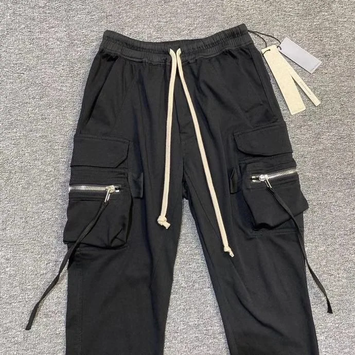2020 FW men drop crotch cargo jogger sweatpants slim fit - Image 3