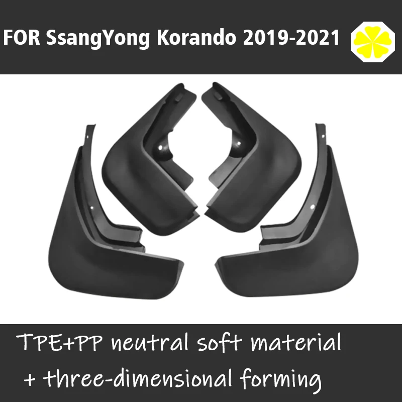 Mudflaps FOR Ssang Yong Korando Mudguards Fender Mud Flap Guard Splash Car Accessories Auto Styline Front Rear 4PCS 2019-2021