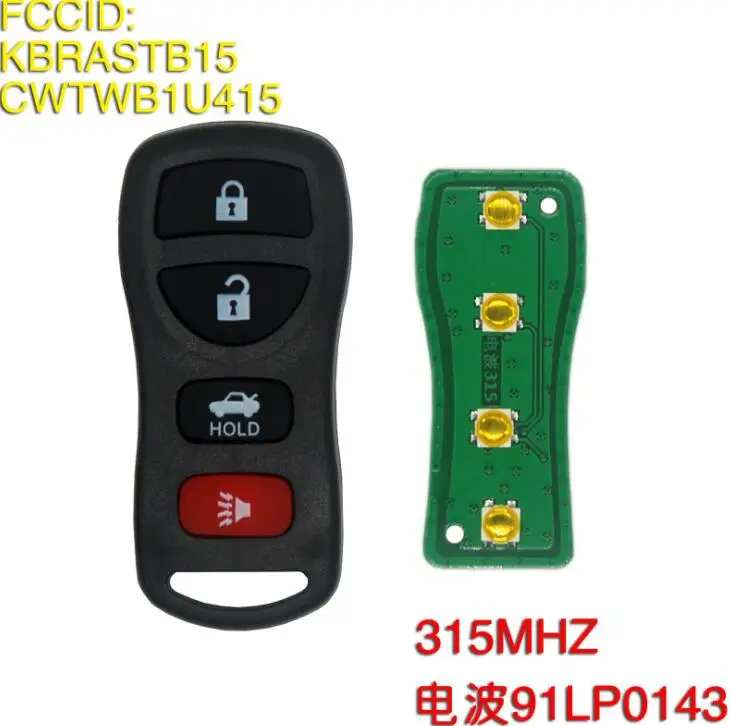 Rmote Control Key 315MHZ for Infiniti QX45 FX35 Tiida Radio