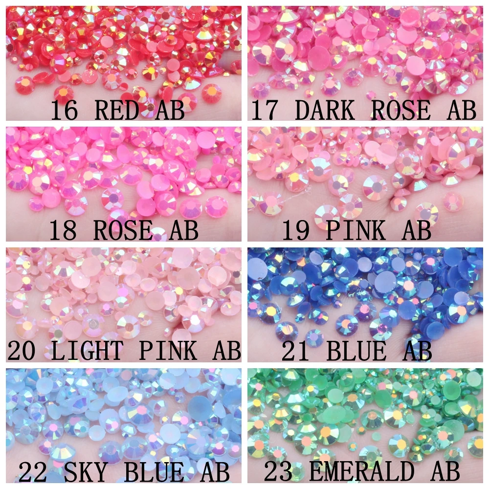 Rhinestones resin 1000pcs 4mm Resin Rhinestones Flatback Round Glue On Non Hotfix Stones Appliques For Craft DIY Nail Art