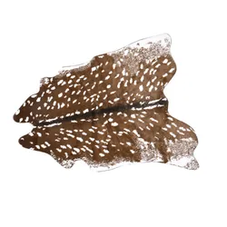 Deer Printed Carpets Rug Faux Skin Leather NonSlip Antiskid Mat
