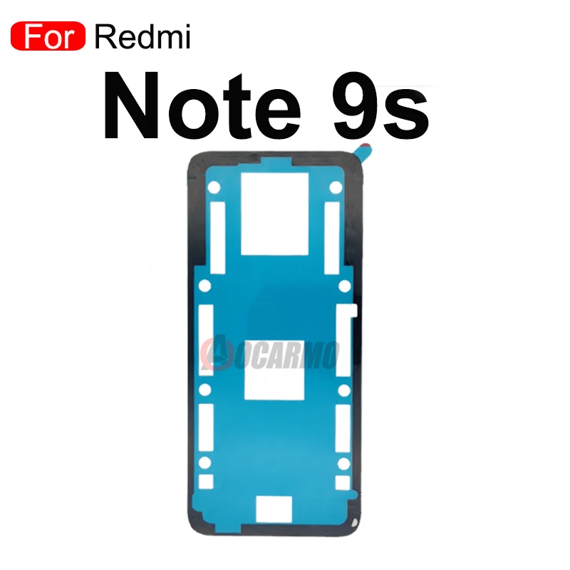 Aocarmo Back Adhesive For Xiaomi Redmi Note 7 8 9 Pro 9S Note 12 8Pro 8T Back Glass Cover Adhesive Sticker Glue