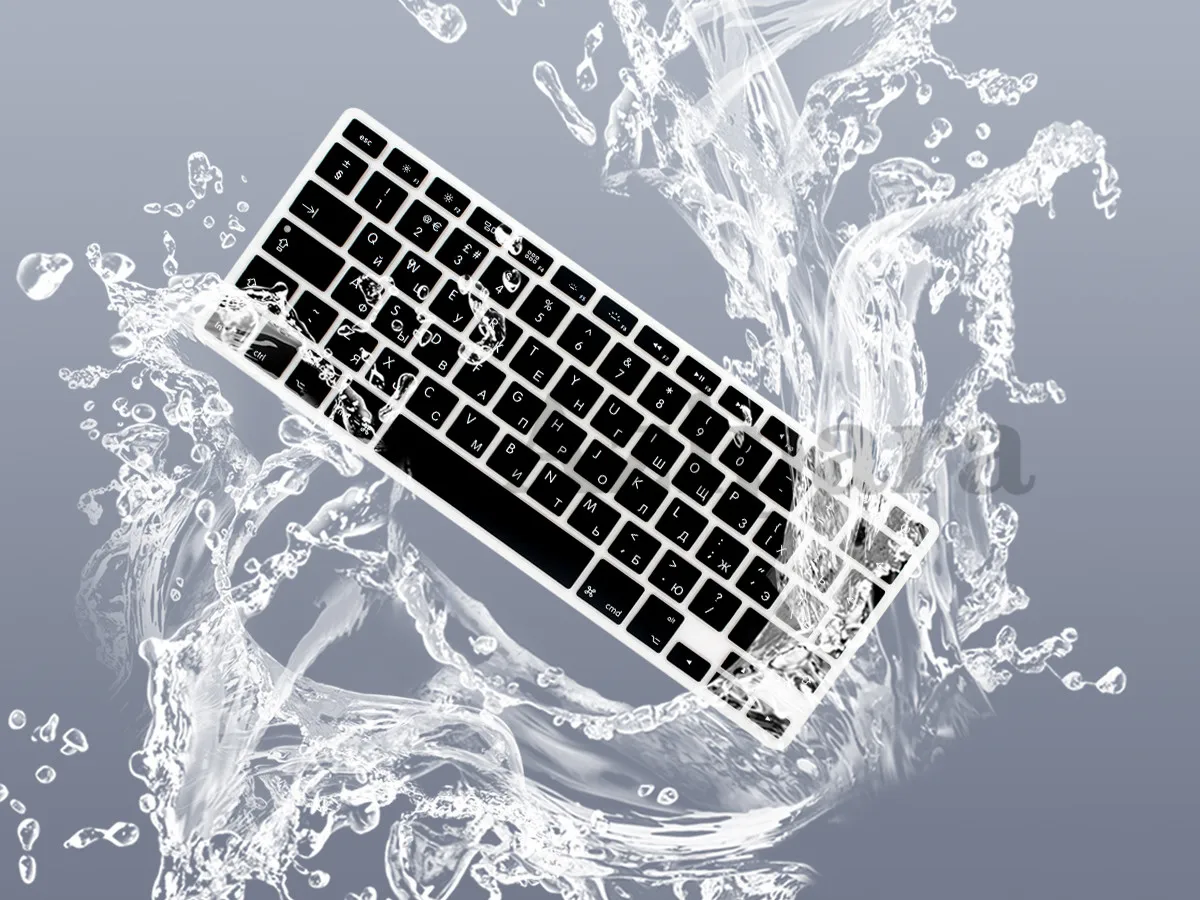 Soft Skin for Macbook Air 13 2020 Pro 13 15 Pro 14  Pro 16 2020 2021 M1 Russian EU US Keyboard Cover A2337 A2338 A2442 Silicon