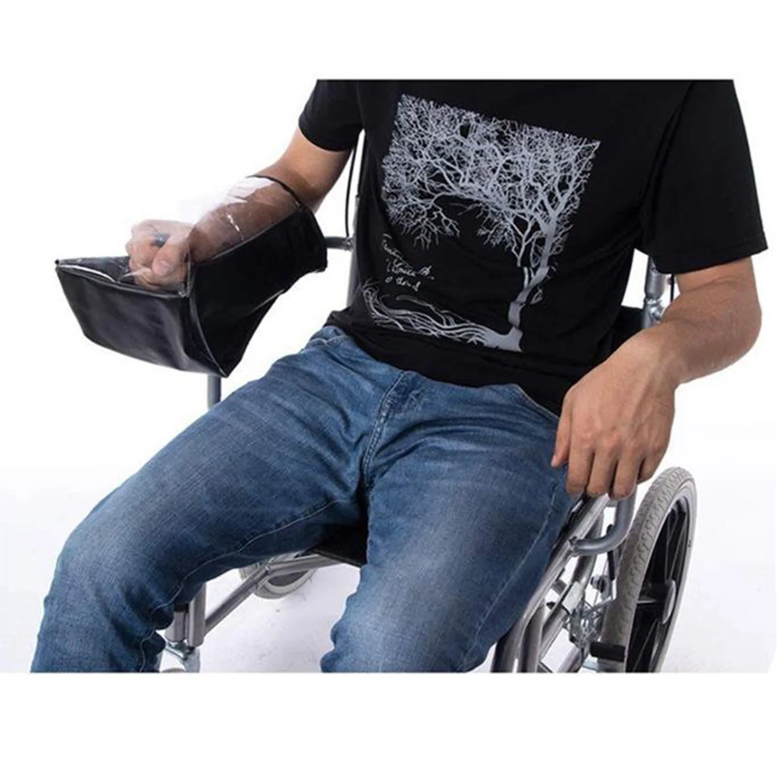 Electric Wheelchair Joystick Control Box Cover Guard Waterproof for Elderly Transport Wheelchair Accessories Wrist Cushion