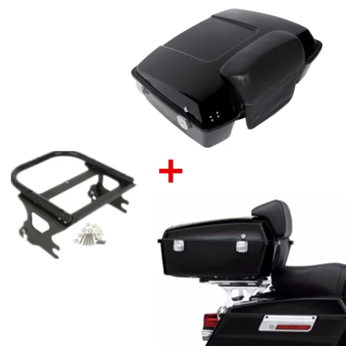 

Motorcycle Chopped Pack Trunk Backrest Mounting Rack For Harley Tour Pack Touring Electra Glide Road Glide Road King 1997-2008