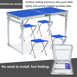 Outdoor Aluminum Folding Portable Small Table, Home Dining Multifunction Desk