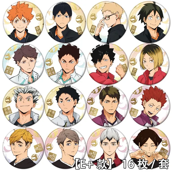 1pc 58mm Haikyuu Shoyo tobio Kenma  badge Acrylic Badges Button Brooch