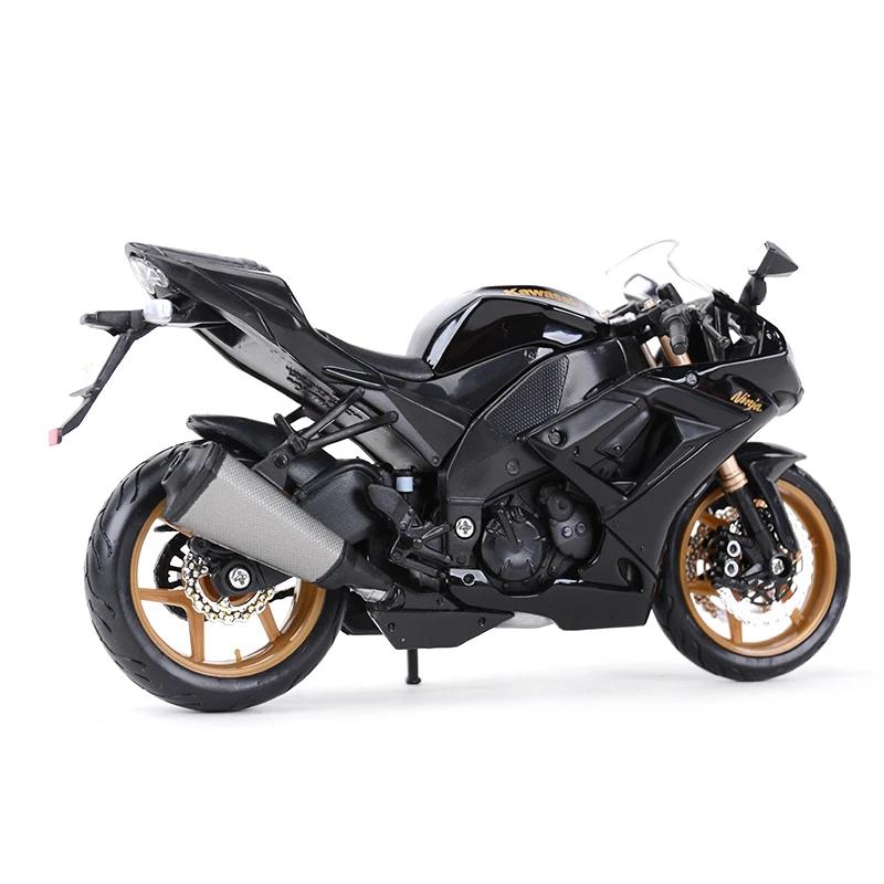 Maisto 1:12 Kawasaki Ninja ZX-10R Black Die Cast Vehicles Collectible Hobbies Motorcycle Model Toys