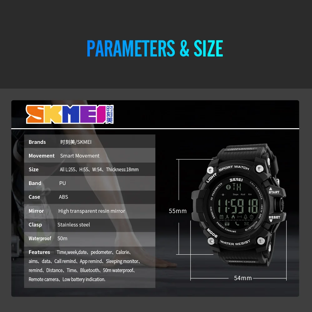 SKMEI Waterproof Men Watches Luxury Brand Fashion Military Digital Outdoor Sports Watch LED Electronic Clock relogio masculino