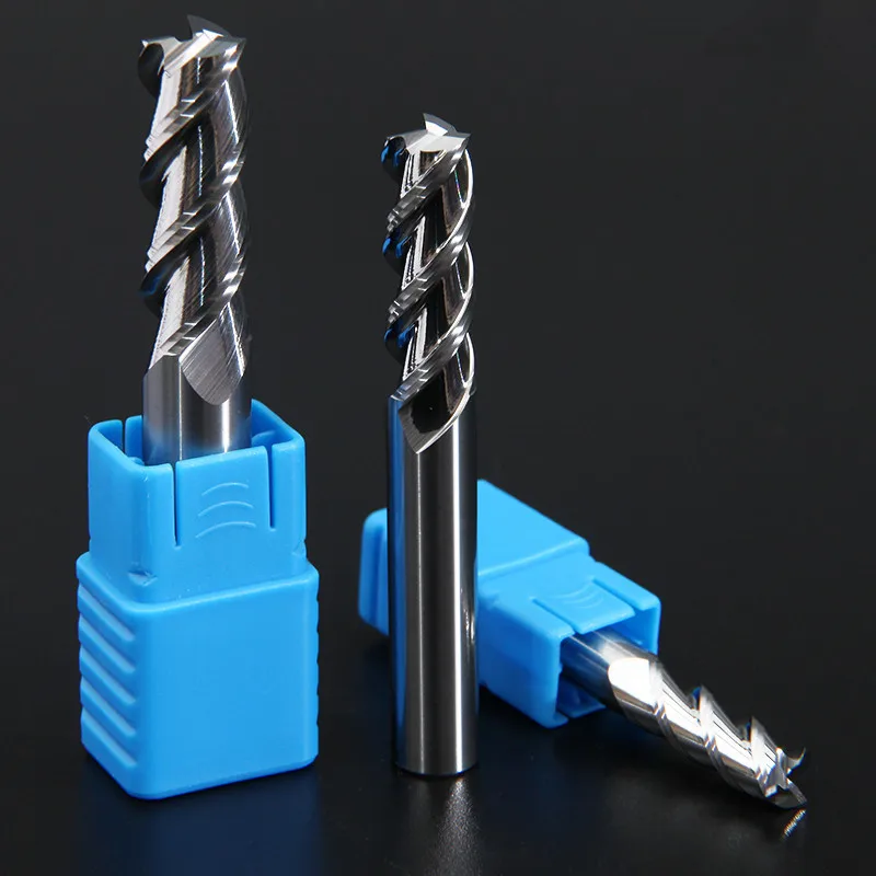 Aluminum Endmills HRC50 55 3 Flute Milling Cutter End Mill CNC Aluminum Copper Wood Cutter 4mm 6mm 8mm 10mm 12mm 14mm 16mm 18mm