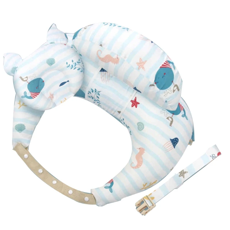 2024 New Adjustable Newborn Nursing Breastfeeding Pillow Bottle Feeding with Auxiliary Shoulder Strap Proper Positioning Feeding