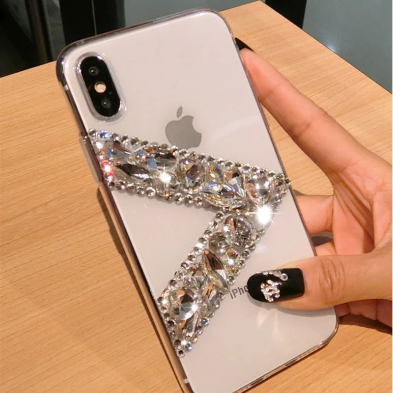 Luxury Rhinestone Crystal Diamond Glitter Phone Case For iPhone16 15 14 13 12 11 Pro Max XR X 7 8 Plus SE2 Transparent TPU Cover