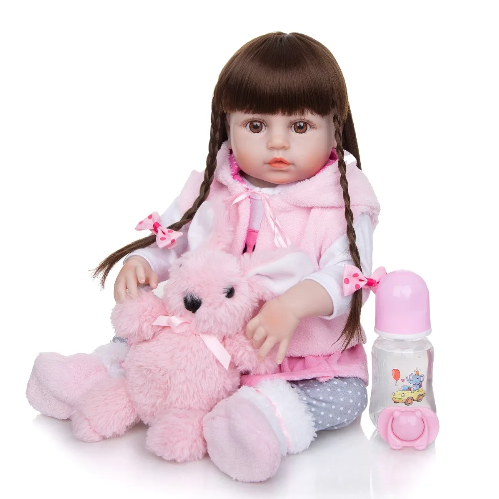 Bebes Reborn silicone Full Body 48 CM Realistic Princess Doll Baby Toys For Girl Children's Day Birthday Gifts