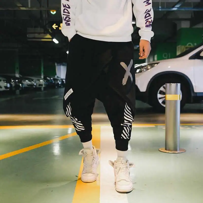 Harem Pants Men Mens Streetwear Casual Joggers Pants Male Fashions Hip hop Track Pants Sweatpants