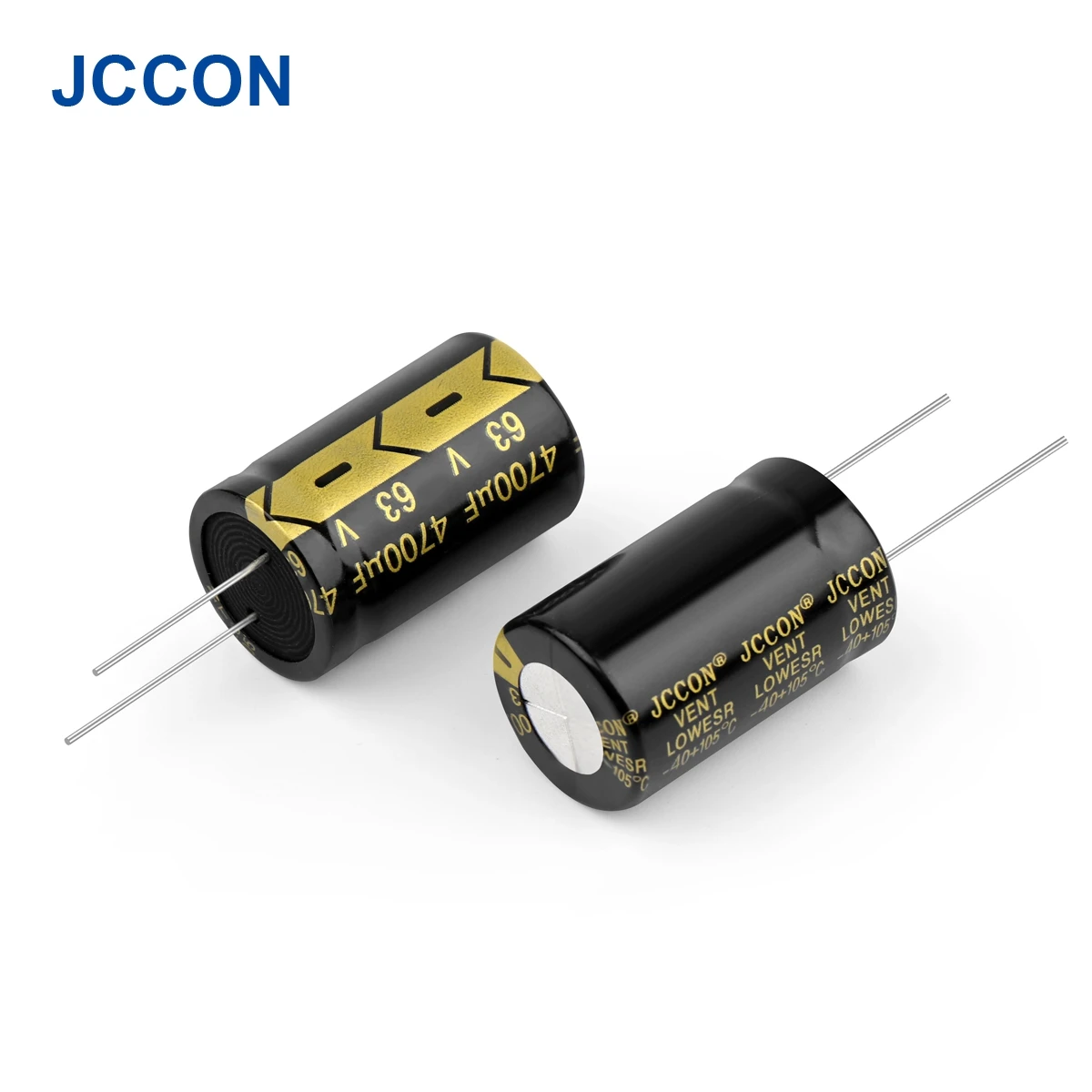 10Pcs JCCON Aluminum Electrolytic Capacitor 63V4700UF 22x40 High Frequency Low ESR Low Resistance Capacitors