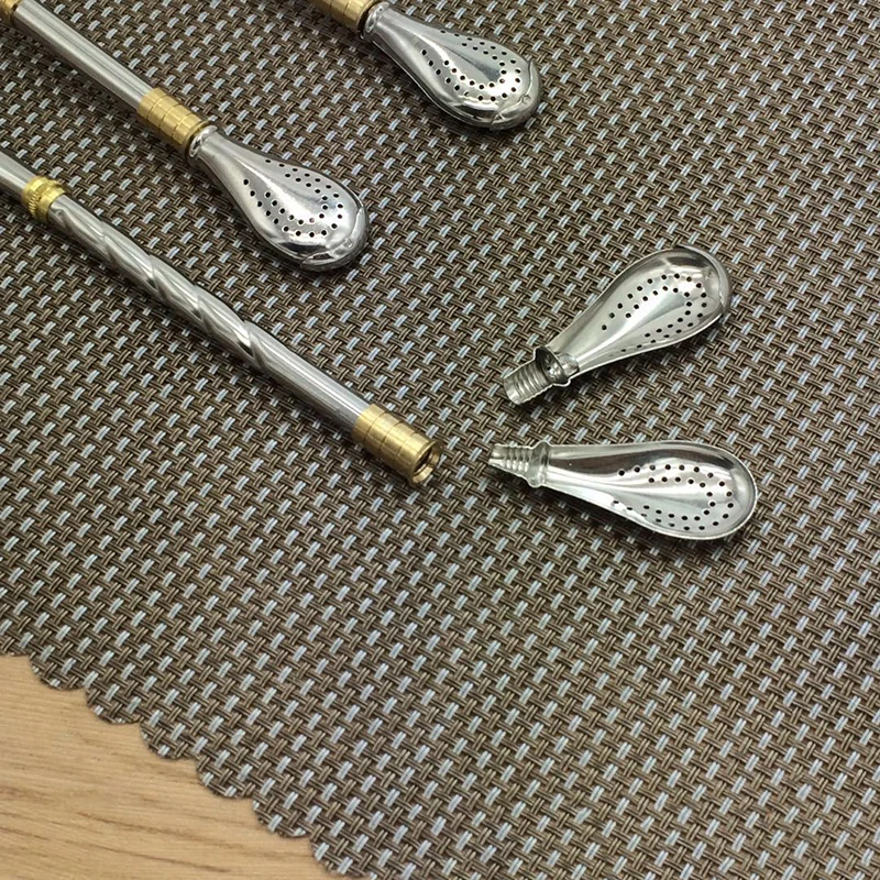 Tea Filter Yerba Mate Stainless Steel Tea Straws Bombilla Gourd Reusable Tea Tools Drinking Straw Spoon Washable Coffee Tea Tool