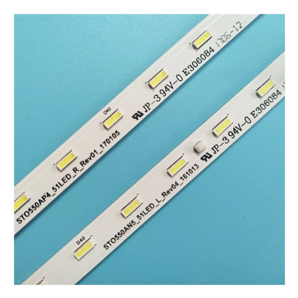 2pcs LED backlight strip for KD-55XE8396 KD-55XE7096 KD-55XE7002 STO550AN5 STO550AP5_51LED_L STO550AP4_51LED_R