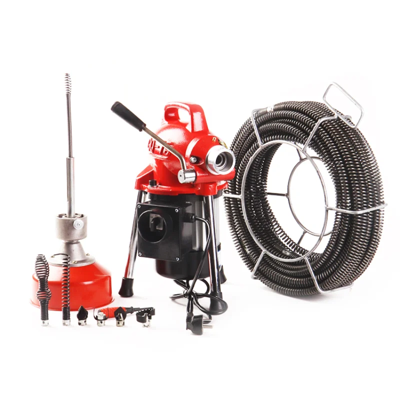 Household sewer dredging electric pipe dredging machine professional Clear Toilet Blockage Drain Cleaning Machine