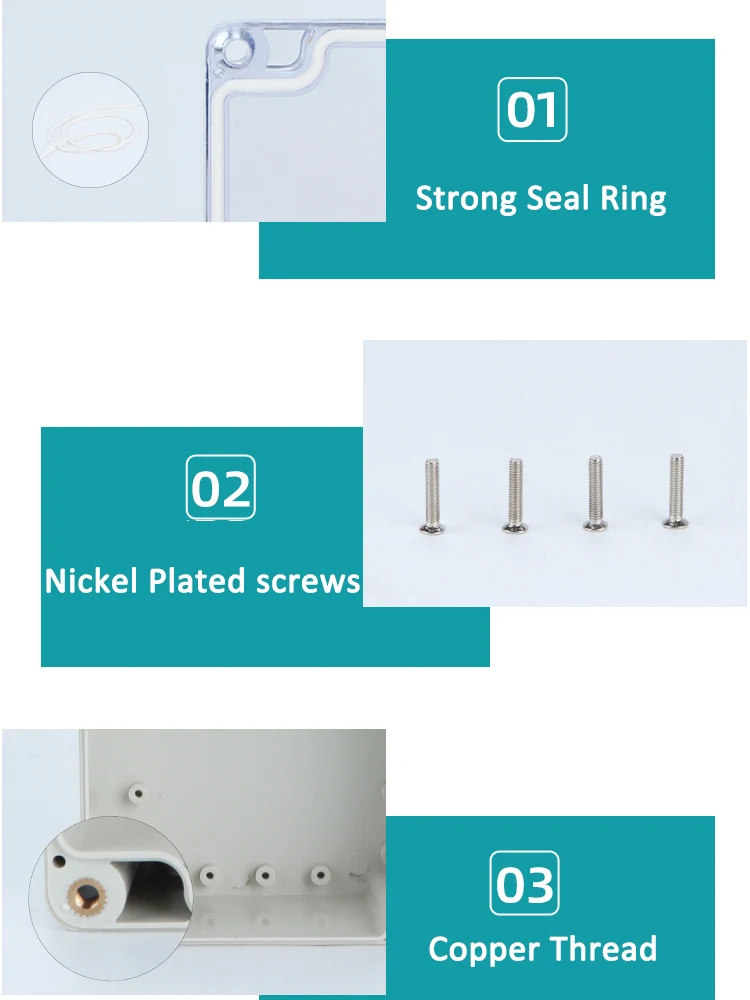 Vislble Wasserdichte Outdoor Gehäuse Transparent Kunststoff Box Elektronische Projekt Fall Instrument Elektrische Box Junction Box