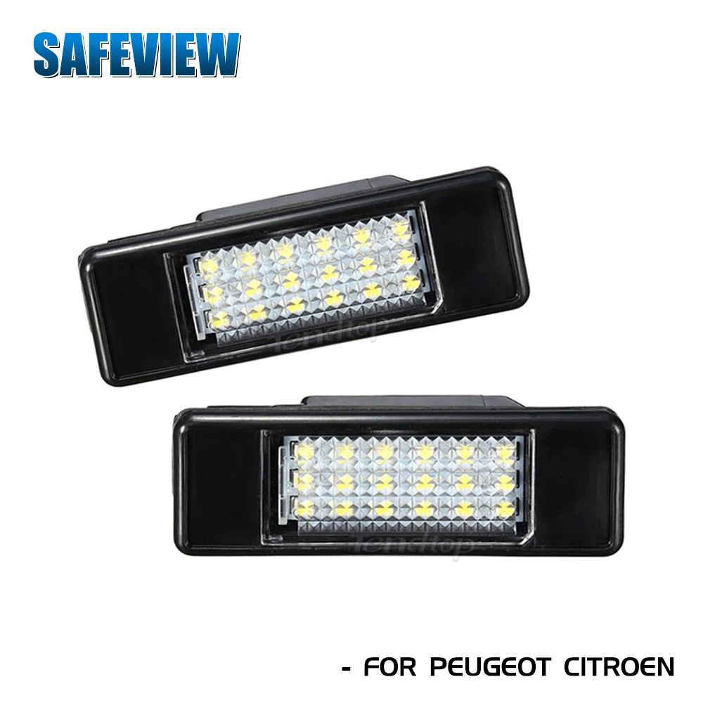 Canbus LED License Plate Light Number Lamp Car Products For Citroen C2 C3 C5 C6 C8 For Peugeot 106 1007 207 307 406 407 508 607