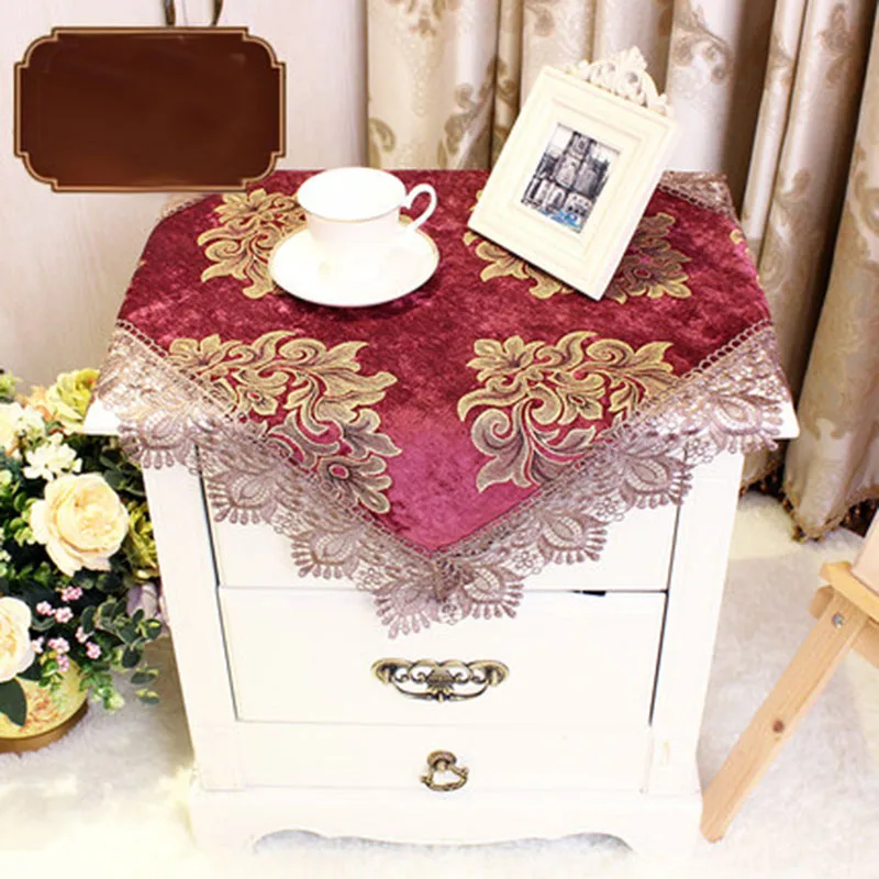 

скатерть на стол Bedside Dust Cover Tafelkleed Nordic Palace Multi-Function Tablecloth American Computer Refrigerator Decoration