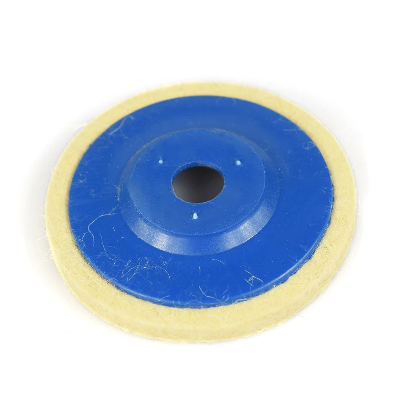 Cmcp Schurende Buffing Wiel 100X16X8Mm Wol Polijsten Wiel En Grinder Buffing Pad Voor Polijsten Gereedschap