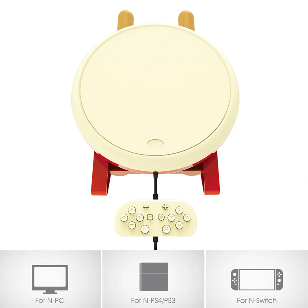 Taiko Drum Accessory Video Game Player Controller Assitant Console for Nintendo Switch for joycon-compatible