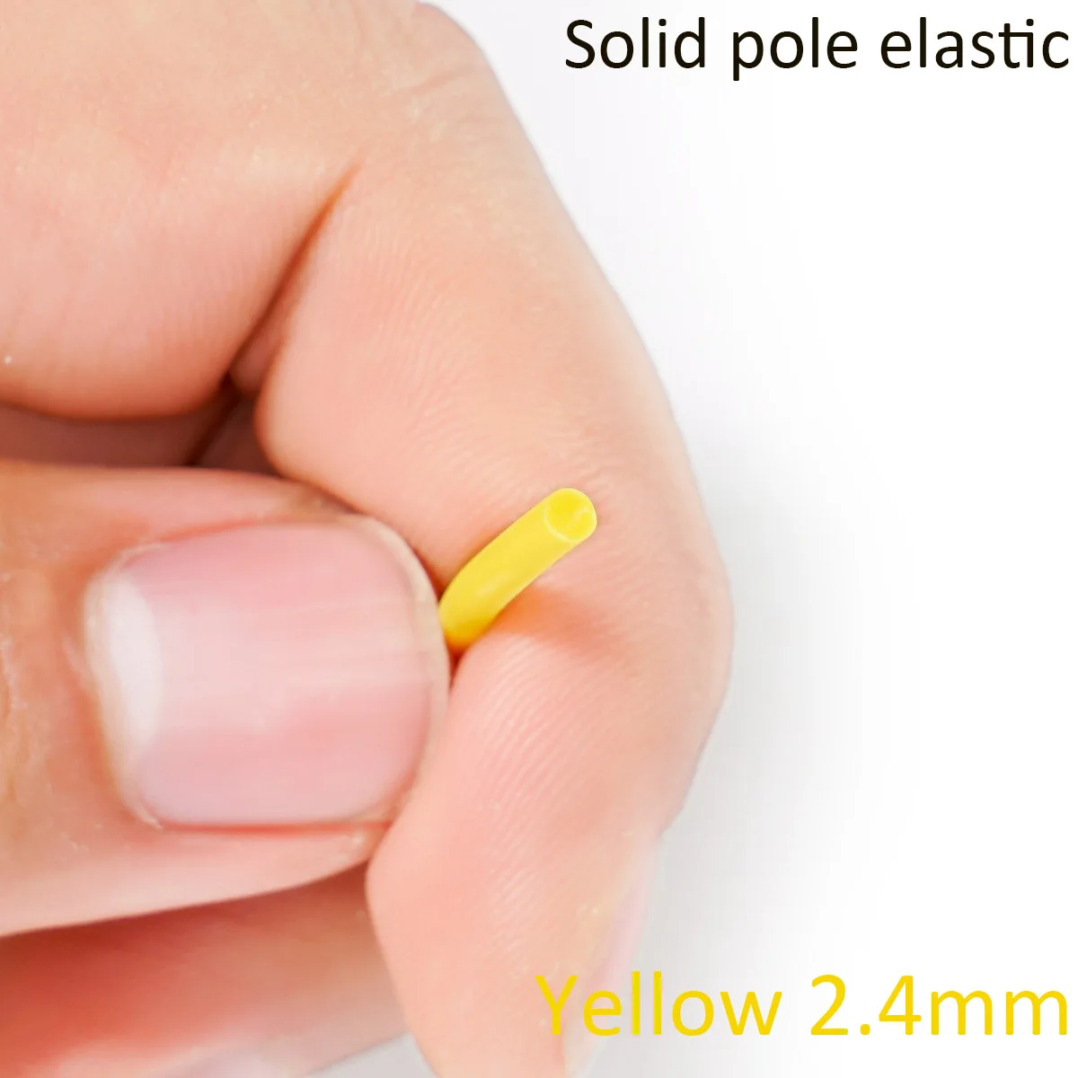 New 3m/6m/10m/20/50m Solid Core Pole Elastic Yellow Diameter 2.4mm Fishing Lines Latex Tube Retention Rope Fishing Tackles