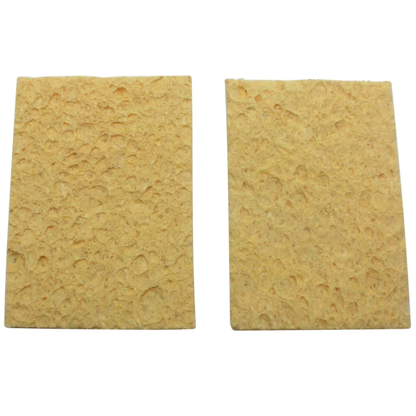 Éponge de nettoyage de remplacement, fer à souder, résistant aux hautes températures, pointe rectangulaire, 10 pièces/lot