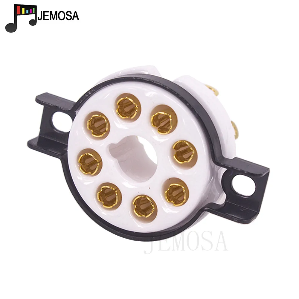 EIZZ เซรามิค8pin หลอดซ็อกเก็ตฐานวาล์วสำหรับ KT88 EL34 5AR4 6L6 6CA7 6SL7 6SN7สูญญากาศไฮไฟเสียง vintage