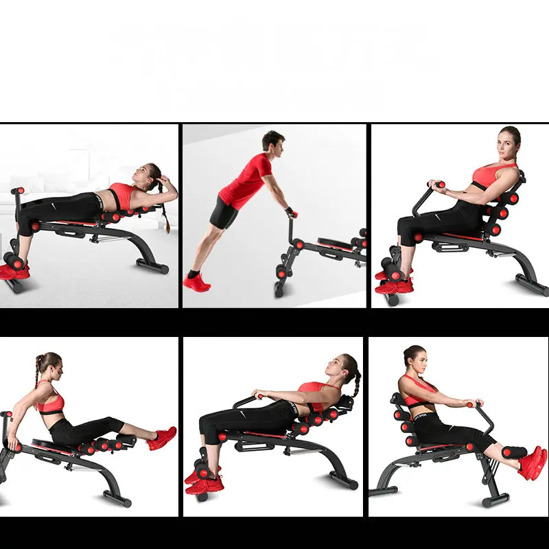 Abdominal Trainer Sit Up Bench Abs & Core Exercise Chair with Foam Roller Handles, Fitness Workout Machine