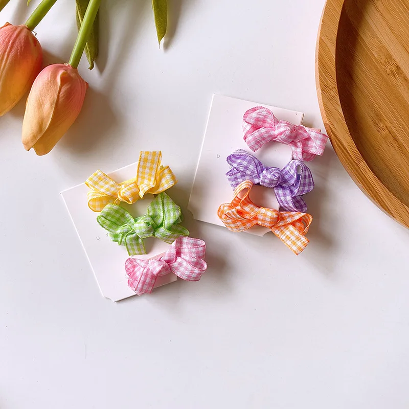 3PCS Children's Hair Accessories Twist  Bows Girls Hair Clip Baby Toddlers Side Barrettes Handmade Hairpin