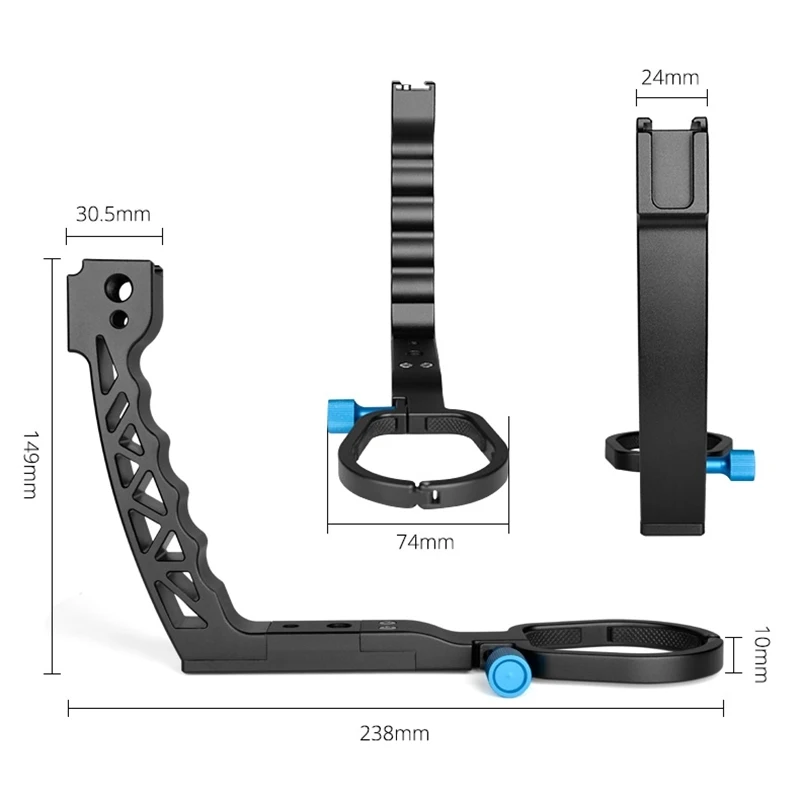 YELANGU Lifting Handle Pot Handheld Stabilizer Extension Mount For DJI Ronin S / DJI Ronin SC