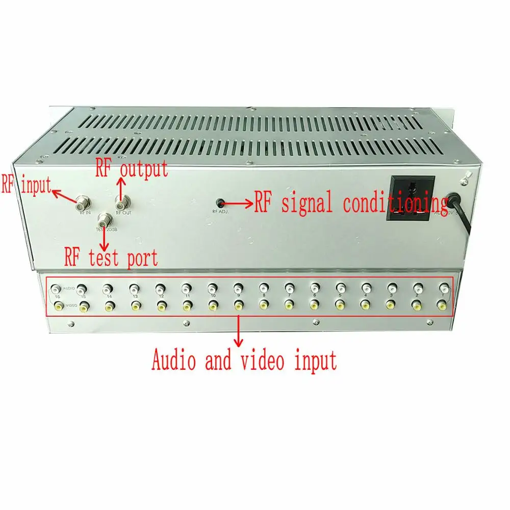 16-قناة AV إلى RF التناظرية المجاورة قناة المغير فندق كابل نظام التلفزيون CATV نظام التلفزيون PAL NTSC SECAM