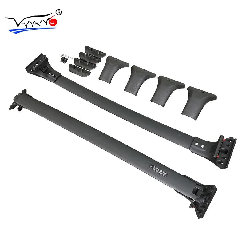 

Car Styling For Toyota Fortuner Aluminum Alloy Side Bars Cross Rails Roof Rack Luggage Carrier Rack 2Pcs