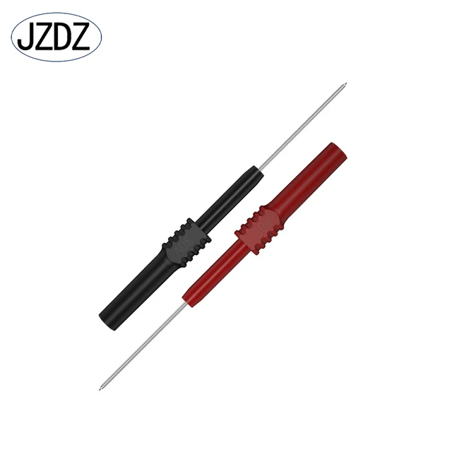 JZDZ 2 sztuk przewody pomiarowe Pin 1MM elastyczne sonda testowa porady elektryczne złącze 4MM kobieta wtyczka bananowa multi-meter igły J.30010