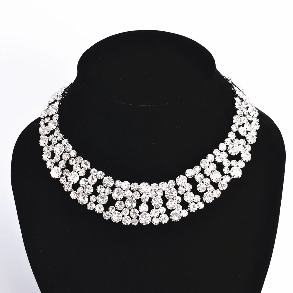 Necklace, Choker, Rhinestones, Gifts for Girls, Fashionable, Luxurious, Shiny Jewellery, Fashion Accessories CORUIXI H029828