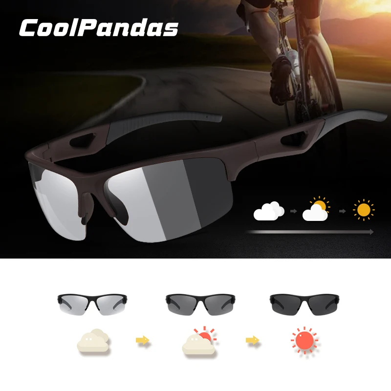 Brand Outdoor Sport Photochromic Sunglasses Men Polarized Day Night Vision Sun Glasses Driving Goggles oculos de sol masculino