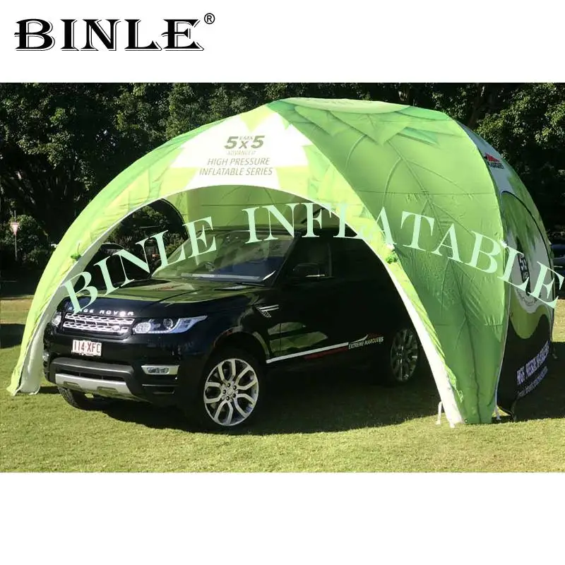 Air sealed outdoor event inflatable spider tent with full printing TPU air dome canopy advertising gazebo tent for exhibition