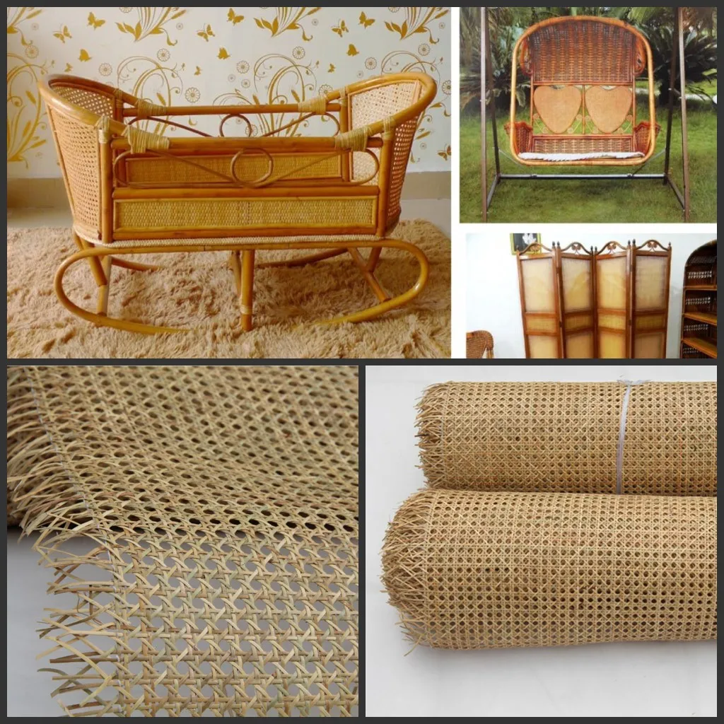 

15 M Natural Indonesian Real Rattan Wicker Cane Webbing Furniture Chair Table Repairing Material Cabinet Door Ceiling Wall Decor