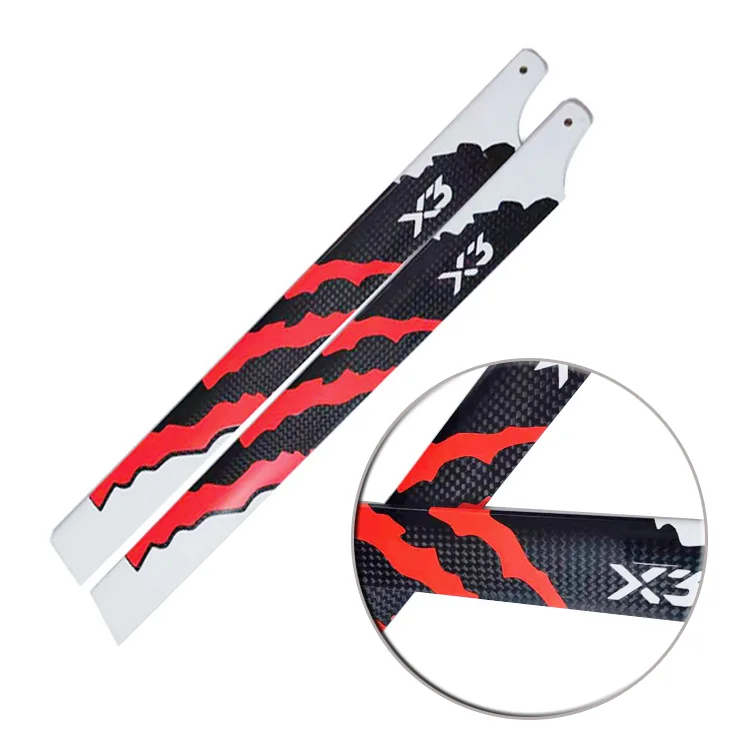 X3 370mm Carbon Fiber Main Blade for X3 450L 480 465 Trex helicopter